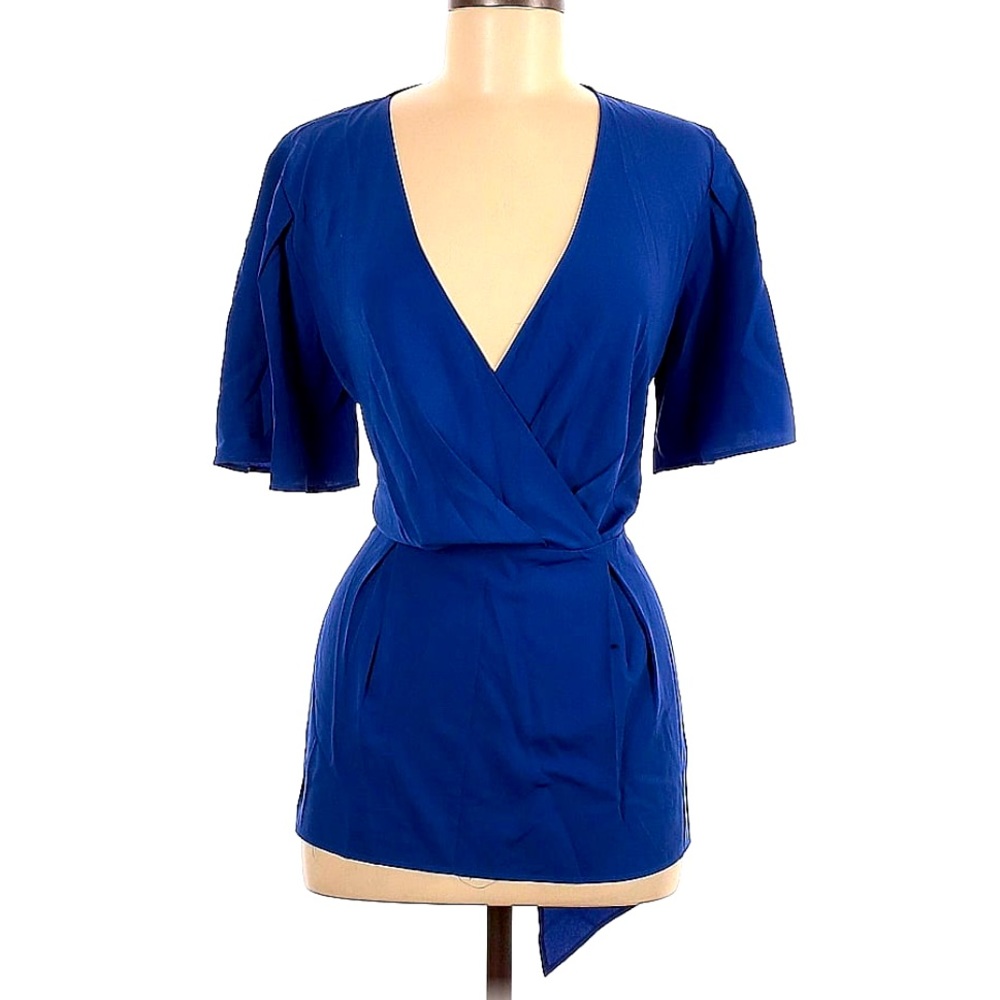 Ann Taylor V-Neck Short Sleeve Blouse